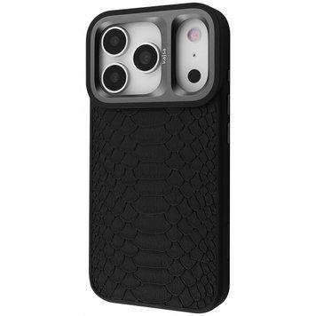 Чехол Kajsa Snake Pattern with Magnetic Ring iPhone 17 Pro Max Black 656-08222 фото