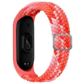 Ремінець для Xiaomi Mi Band 3/4/5/6/7 Elastic Adjustment Colorful Red 212-02467 фото