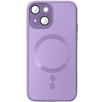 Чохол TPU+Glass Sapphire Midnight with MagSafe для Apple iPhone 15 (6.1") Lilac 656-08570 фото