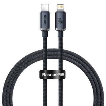 Кабель Baseus Crystal Shine Series Fast Charging Data Cable Type-C to iP 20W 1.2m Black CAJY000201 фото