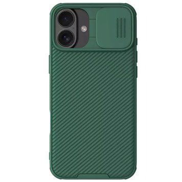 Карбоновая накладка Nillkin CamShield Pro для Apple iPhone 16 (6.1") Deep Green 777-08134 фото