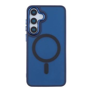 Чохол TPU+PC Space Magnetic Color with Magsafe для Samsung Galaxy S24 FE 5G (S721) Dark Blue 214-02192 фото