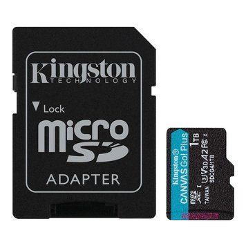 Карта памяти microSDXC (UHS-1 U3) Kingston Canvas Go! Plus 1Tb class 10 A2 V30 (R200MB/s, W-160MB/s) (adapter SD) SDCG4/1TB фото