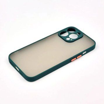 Силіконовий чохол з закритою камерою Avenger Totu для iPhone 14 Pro Max Dark Green 208-00941 фото