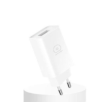 Зарядний пристрій WUW С147 1USB 2.4A Білий 209-00115 фото