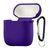 Силіконовий чохол 2,5mm з мікрофіброю для AirPods 1/2 Deep Purple 203-00158 фото