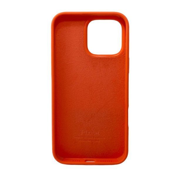 Силиконовый чехол для iPhone 16 Pro Max Orange 666-01282 фото