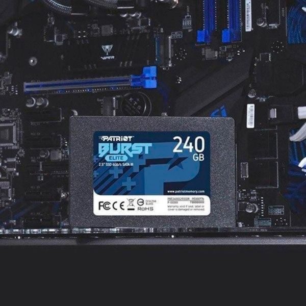 Накопичувач SSD Patriot Burst Elite 240GB 2.5" 7mm SATAIII TLC 3D PBE240GS25SSDR фото