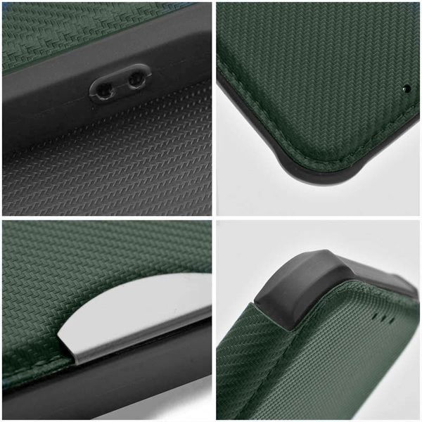 Шкіряний чохол-книжка GETMAN Razor (PU) для Samsung Galaxy A55 Green 777-07702 фото