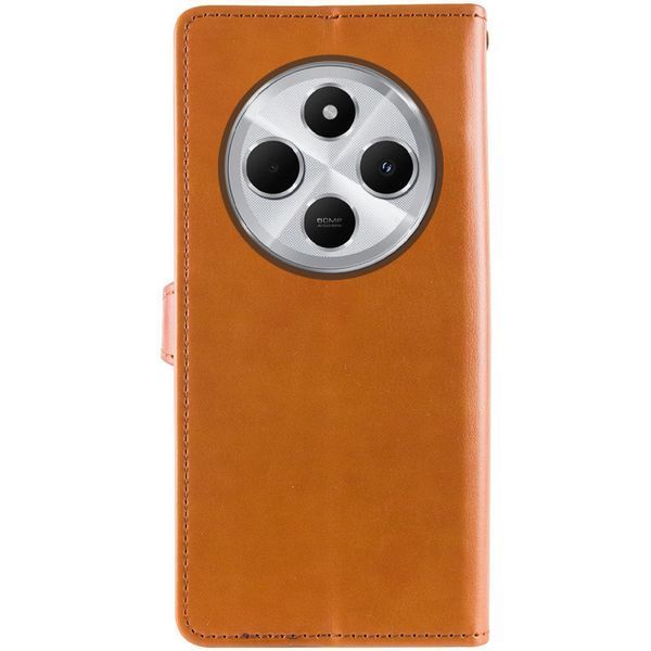 Кожаный чехол-книжка GETMAN Gallant (PU) для Xiaomi Redmi 14C / Poco C75 Brown 777-06203 фото