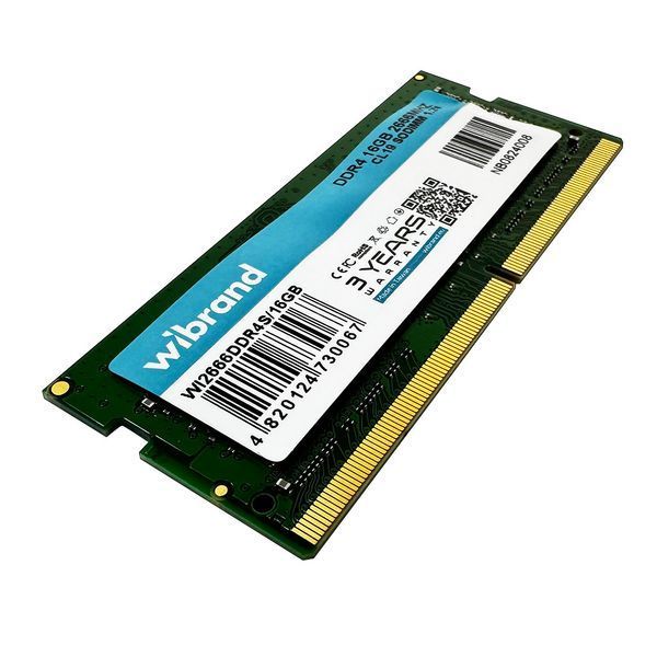 Оперативная память DDR4 Wibrand 16GB 2666MHz CL19 SODIMM WI2666DDR4S/16GB фото