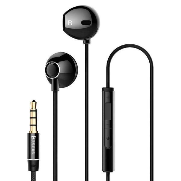 Навушники Baseus Encok H06 lateral in-ear Wire Earphone Black 3.5 mini-jack 656-03920 фото
