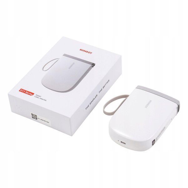 Термопринтер для друку наклейок NIIMBOT D11 H White 656-02118 фото