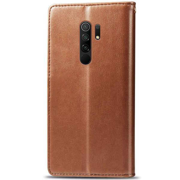 Кожаный чехол-книжка GETMAN Gallant (PU) для Xiaomi Redmi 9 Brown 777-06553 фото