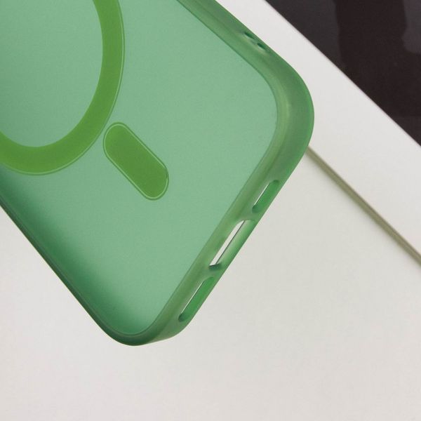 Чехол TPU+PC Lily with MagSafe для Apple iPhone 12 Pro Max (6.7") Army Green 214-03631 фото