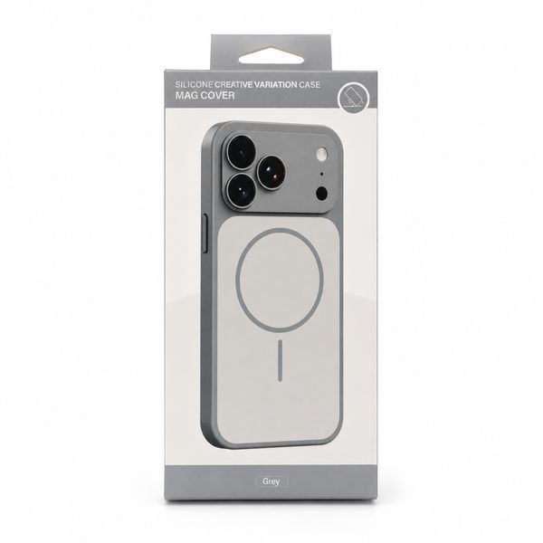 Чохол Silicone Creative Variation Case MAG COVER дизайн 17 Pro для Apple iPhone 17 Lavender Grey 666-05318 фото