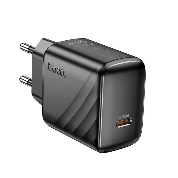 Мережевий зарядний пристрій HOCO CS24A 25W (1C) charger (EU) Black 209-00362 фото