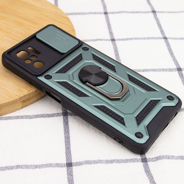 Ударопрочный чехол Camshield Serge Ring для Xiaomi Redmi Note 10 / Note 10s / Poco M5s Green 777-04658 фото
