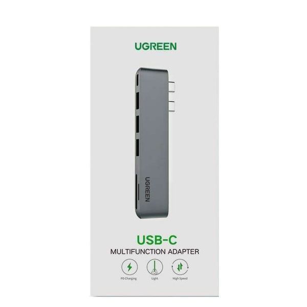 USB-Хаб UGREEN CM251 Dual USB-C To HDMI+3*USB 3.0 A+Type C Female Converter UGR-60559 фото