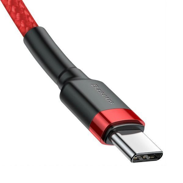 Кабель Baseus Cafule USB Cable Type-C-Type-C 3A 1m Red CATKLF-G09 фото