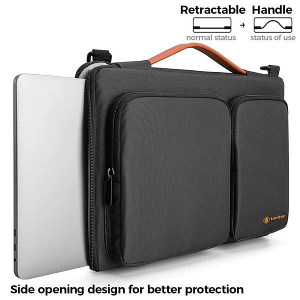 Сумка для ноутбука Tomtoc Defender-A42 Laptop Briefcase Black 13.5 Inch (A42D3D1) 656-00241 фото