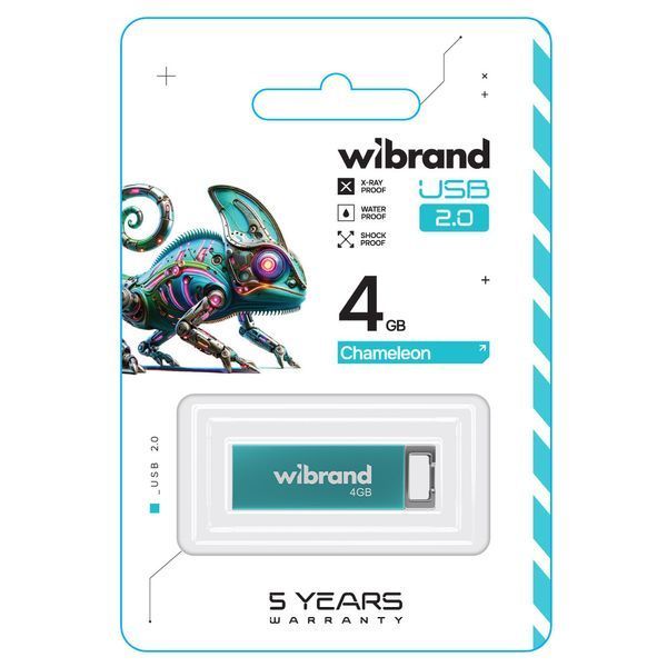 Флеш-накопитель Wibrand USB 2.0 Chameleon 4Gb Light Blue WI2.0/CH4U6LU фото