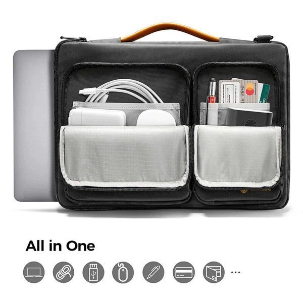 Сумка для ноутбука Tomtoc Defender-A42 Laptop Briefcase Black 13.5 Inch (A42D3D1) 656-00241 фото