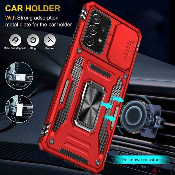 Ударостійкий чохол Camshield Army Ring для Samsung Galaxy A33 5G Red 777-05137 фото