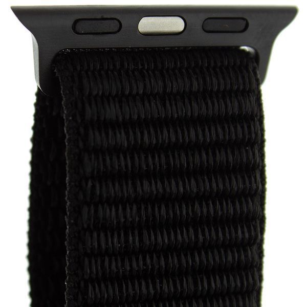 Нейлоновий ремінець для Apple Watch 38/40/41 mm Dark Black 212-00083 фото