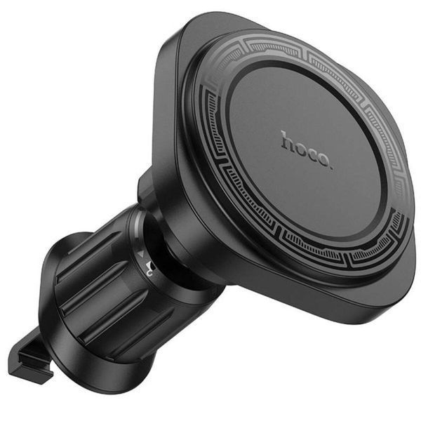 Держатель для мобильного HOCO H28 Rainbow ring magnetic car holder(air outlet) Black 656-00498 фото