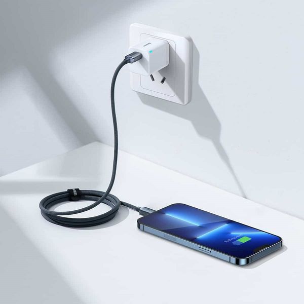 Кабель Baseus Crystal Shine Series Fast Charging Data Cable Type-C to iP 20W 1.2m Black CAJY000201 фото