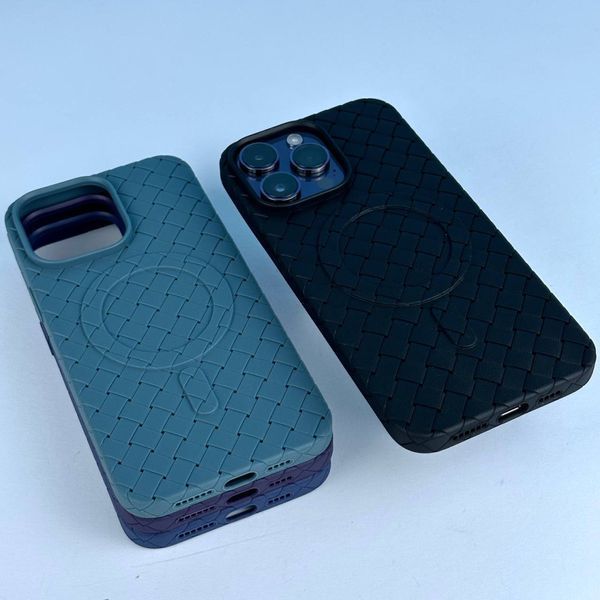 Чехол Bottega Veneta Premium with MagSafe для iPhone 12 Pro Max Серый 214-01781 фото