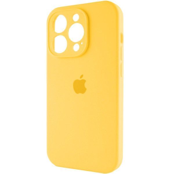 Силиконовый чехол с закрытой камерой для iPhone 16 Pro Max Sunny Yellow 666-01332 фото