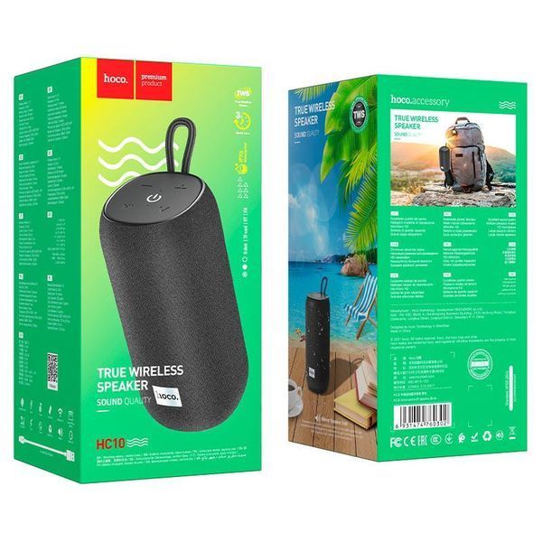 Портативна колонка HOCO HC10 Sonar sports BT speaker, 5W, Black 6931474760302 фото
