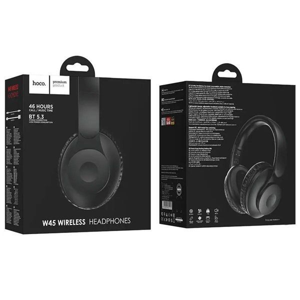 Навушники HOCO W45 Enjoy BT headset Black 656-00955 фото