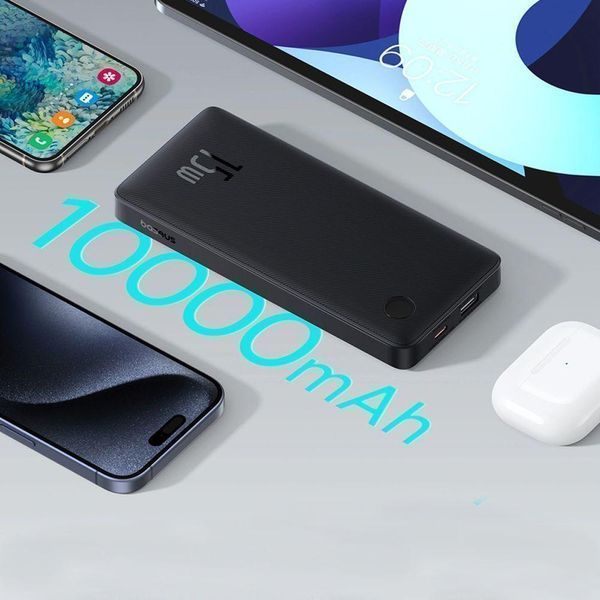 Портативна Батарея Baseus Airpow Lite 10000mAh 15W Black 216-00095 фото