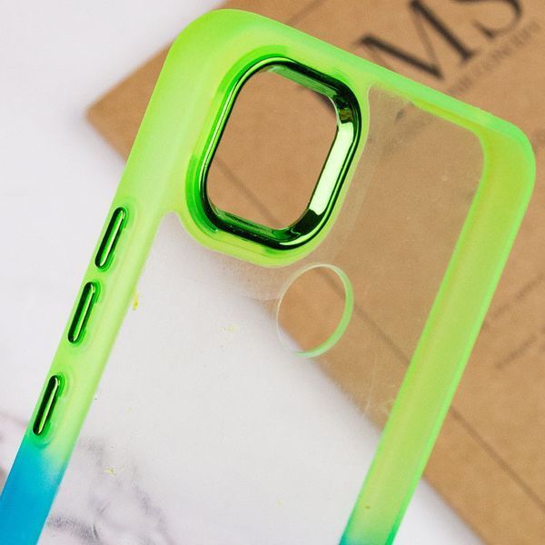Чехол TPU+PC Fresh sip series для Xiaomi Redmi 9C Бирюзовый / Лимонный 777-06653 фото