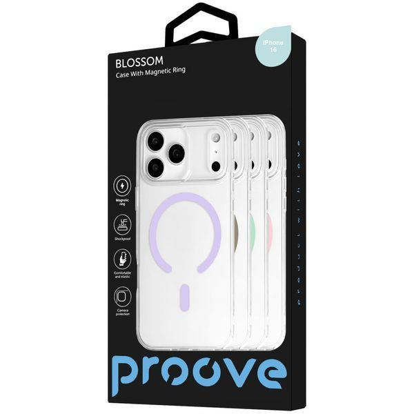Чехол Proove Blossom Case with Magnetic Ring iPhone 16 White 656-04112 фото