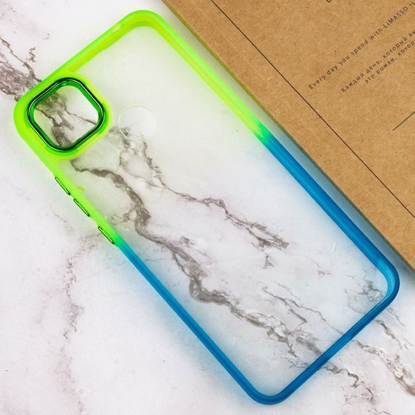 Чехол TPU+PC Fresh sip series для Xiaomi Redmi 9C Бирюзовый / Лимонный 777-06653 фото
