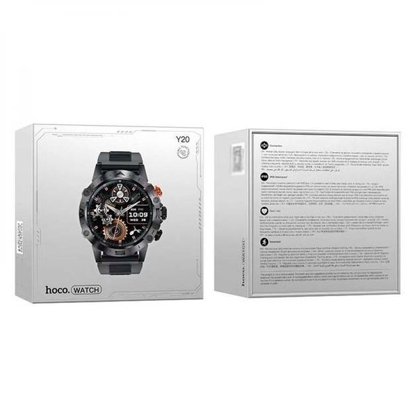 Смарт часы Hoco Y20 Bluetooth, 1.53 дюймов, Черные 213-00065 фото