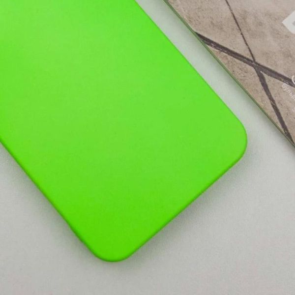 Чехол TPU GETMAN Liquid Silk Full Camera для Samsung Galaxy S21 FE Салатовый / Neon Green ILSO-00000074062-9 фото