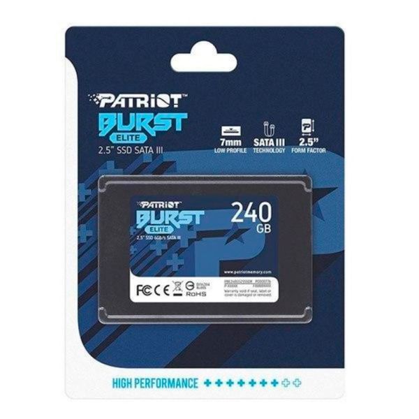 Накопичувач SSD Patriot Burst Elite 240GB 2.5" 7mm SATAIII TLC 3D PBE240GS25SSDR фото