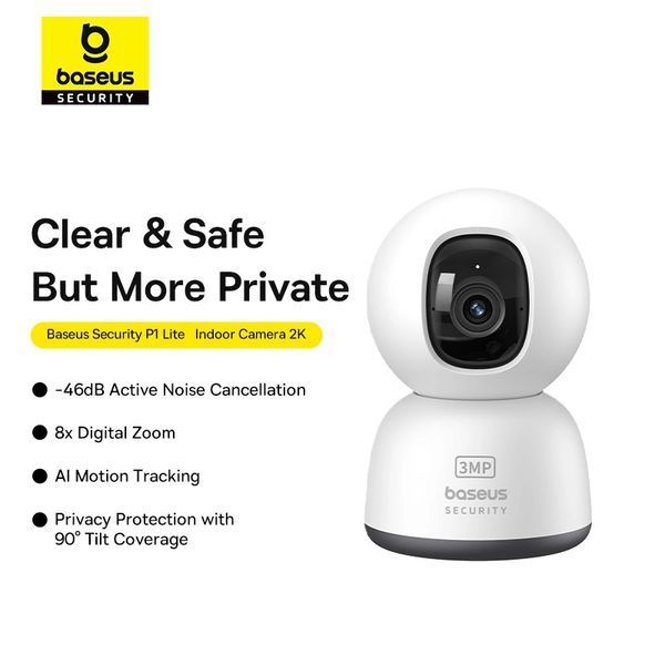 IP камера видеонаблюдения Baseus Security P1 Series Indoor 3MP OS White EU S0TV002132 фото