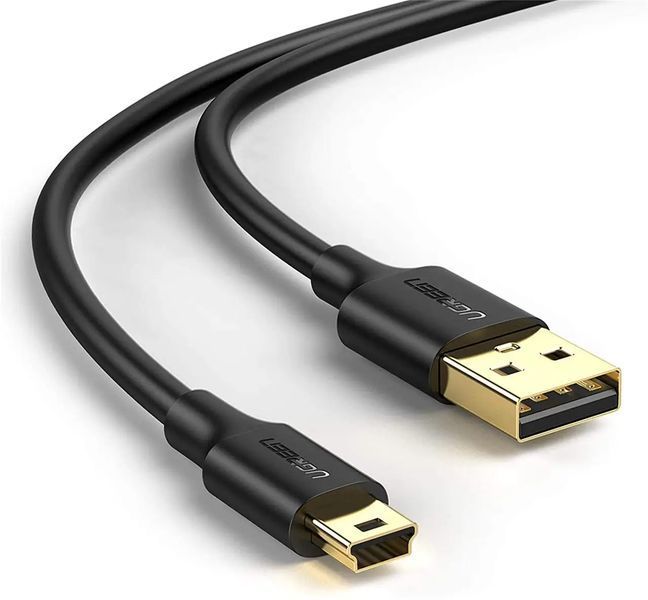 Кабель UGREEN USB 2.0 A Male to Mini 5 Pin Male Cable 1.5m (Black) UGR-10385 фото
