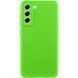 Чехол TPU GETMAN Liquid Silk Full Camera для Samsung Galaxy S21 FE Салатовый / Neon Green ILSO-00000074062-9 фото 1