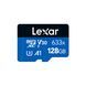 Карта памяти microSDXC (UHS-1 U3) Lexar High-Performance 633x 128Gb class 10 V30 A1 (100Mb/s) Blue Series (adapter SD) LMS0633128G-BNAAA фото 3