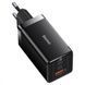 МЗП Baseus GaN5 Pro 65W (2 Type-С+USB ) + Кабель Type-C to Type-C 100W (1m) Black CCGP120201 фото 4