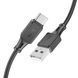Кабель HOCO X101 Assistant silicone charging data cable Type-C Black 6942007604079 фото 1