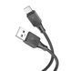 Кабель HOCO X101 Assistant silicone charging data cable Type-C Black 6942007604079 фото 3