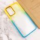 Чехол TPU+PC Fresh sip series для Xiaomi Redmi Note 12 4G Бирюзовый / Оранжевый 777-06603 фото 3
